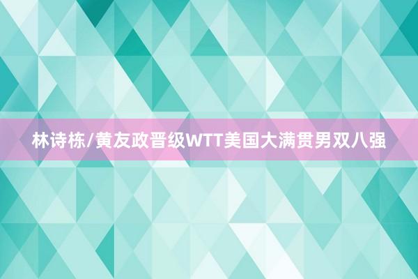 林诗栋/黄友政晋级WTT美国大满贯男双八强