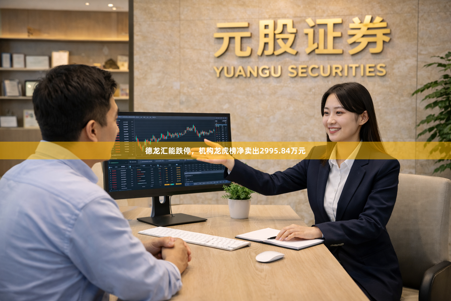 德龙汇能跌停，机构龙虎榜净卖出2995.84万元