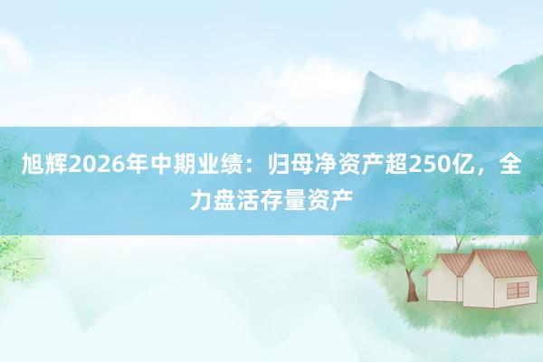 旭辉2026年中期业绩：归母净资产超250亿，全力盘活存量资产