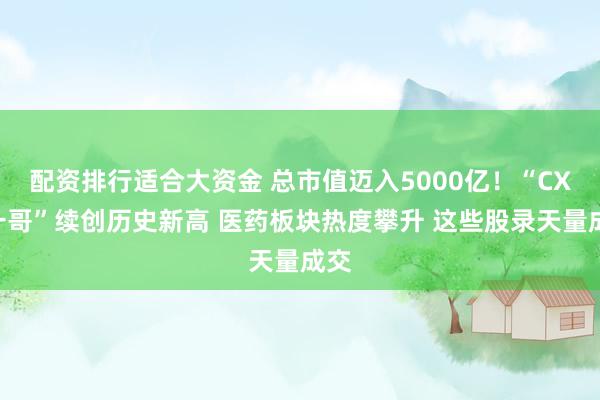 配资排行适合大资金 总市值迈入5000亿！“CXO一哥”续创历史新高 医药板块热度攀升 这些股录天量成交