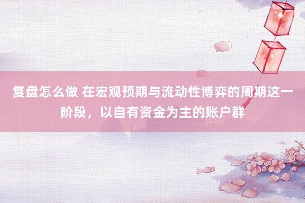 复盘怎么做 在宏观预期与流动性博弈的周期这一阶段，以自有资金为主的账户群