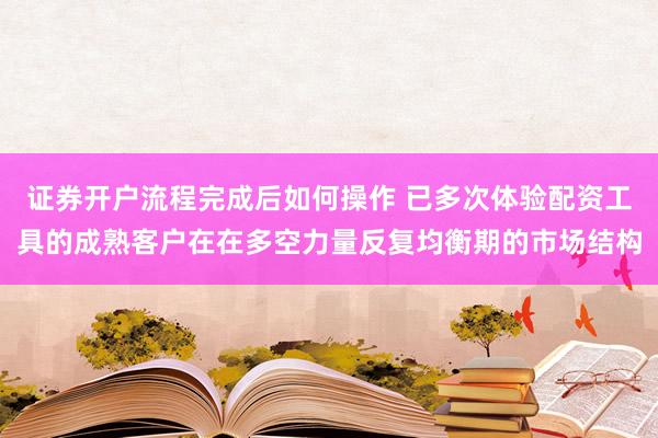 证券开户流程完成后如何操作 已多次体验配资工具的成熟客户在在多空力量反复均衡期的市场结构